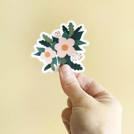 poppydesign klistremerke stickers blomster flowers
