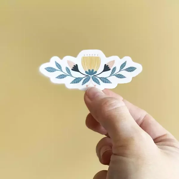 poppydesign klistremerke stickers blomster flowers