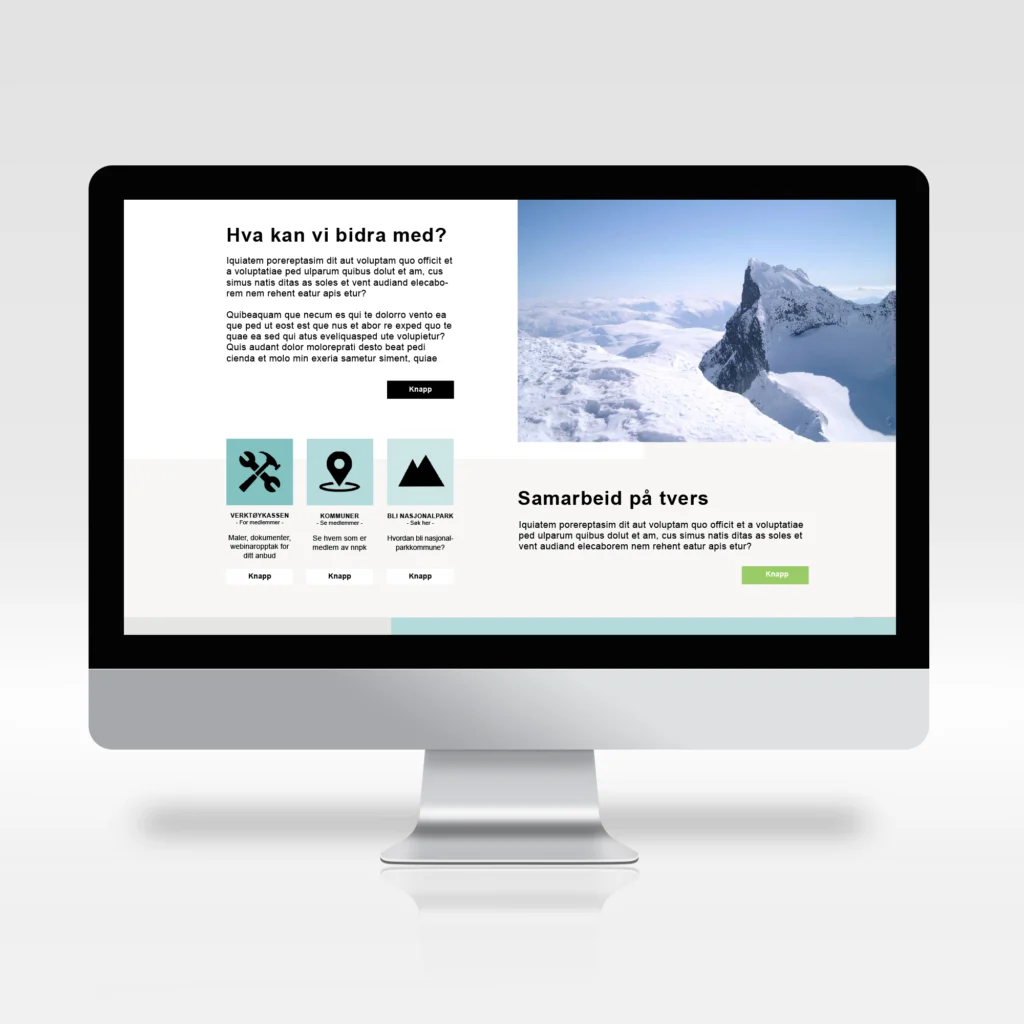 Nettside designet for norges nasjonalparkkommuner